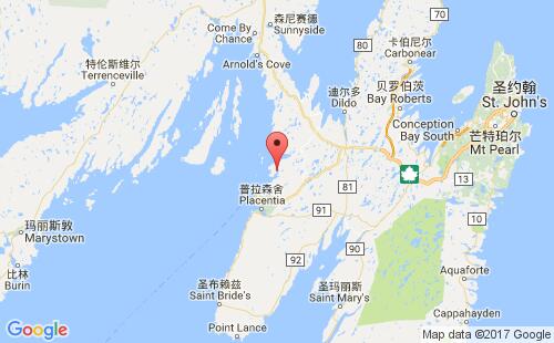 加拿大海運(yùn)港口希普港ship harbour港口地圖