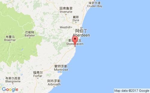 英國(guó)港口斯通黑文stonehaven港口地圖