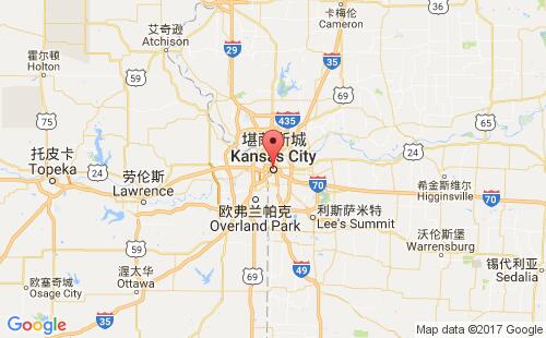 美國海運港口堪薩斯城kansas city,mo港口地圖