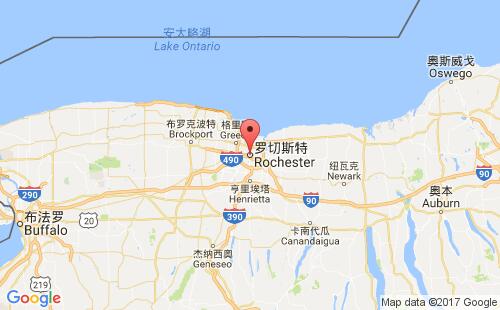 美國(guó)海運(yùn)港口羅切斯特rochester,ny港口地圖